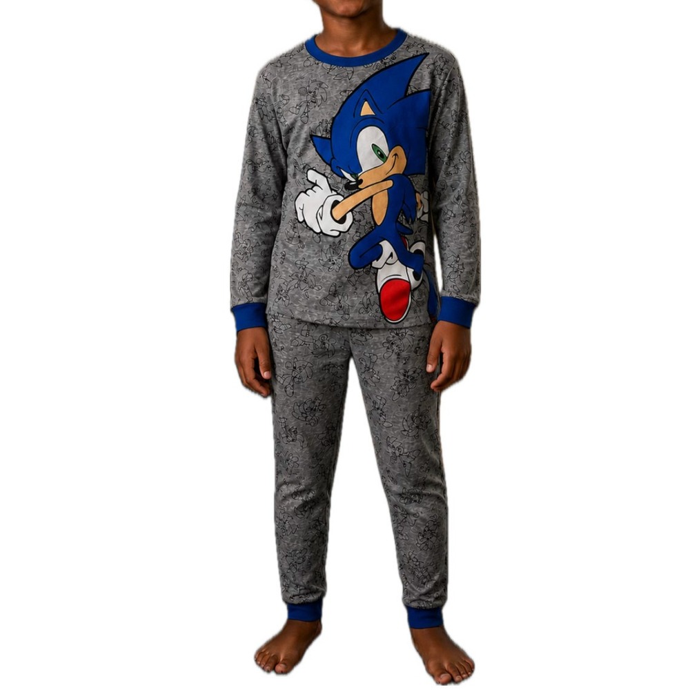 Sonic Hedge Hog 2 Piece Cotton Pajama Pant Set. Boys 10